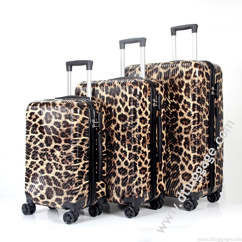 Leopard Print PC Film Design Trolley Sets